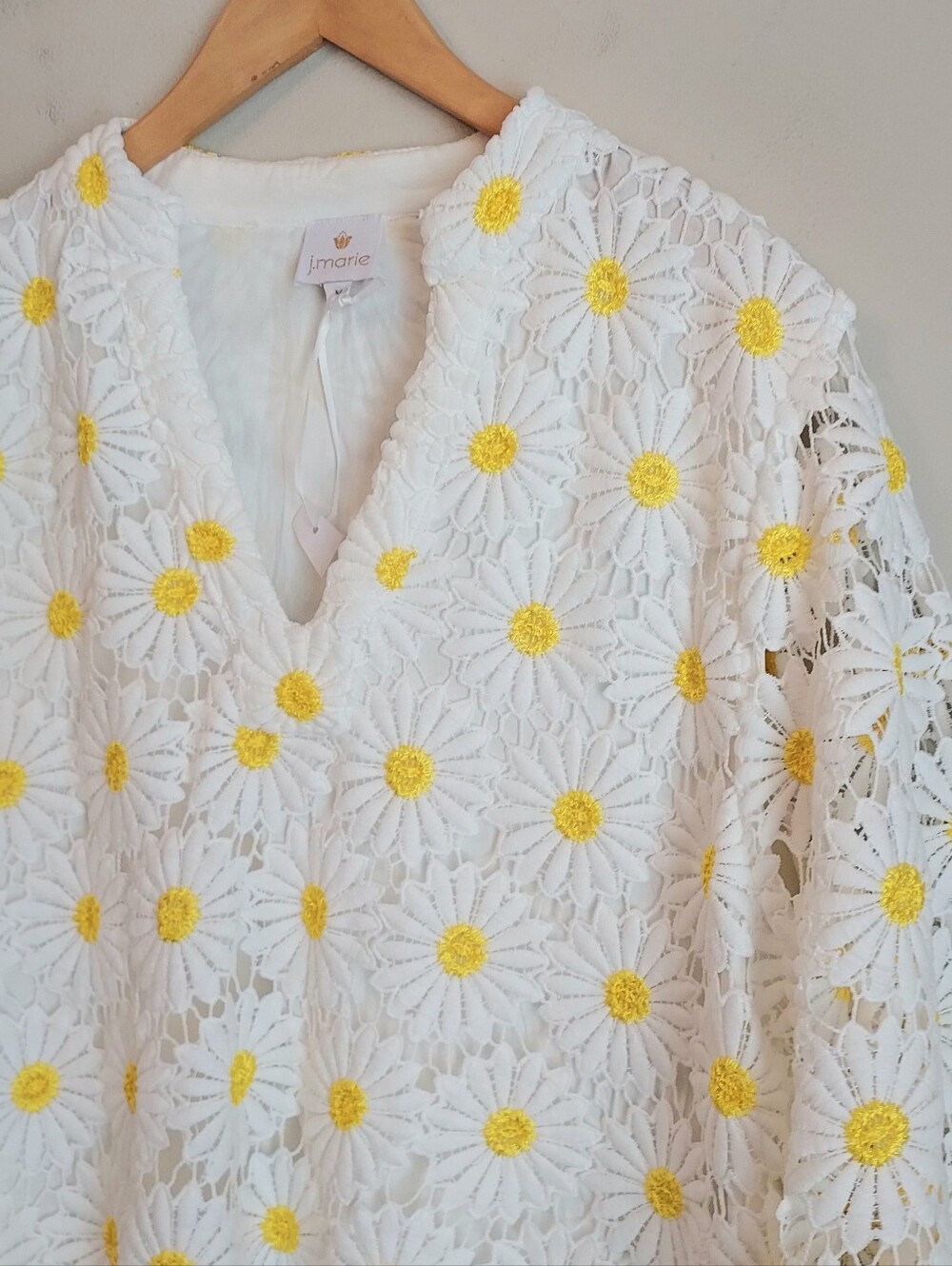 J. Marie Maggie Floral Daisy Lace Swing Dress Size Medium NEW NWT - Picture 7 of 14